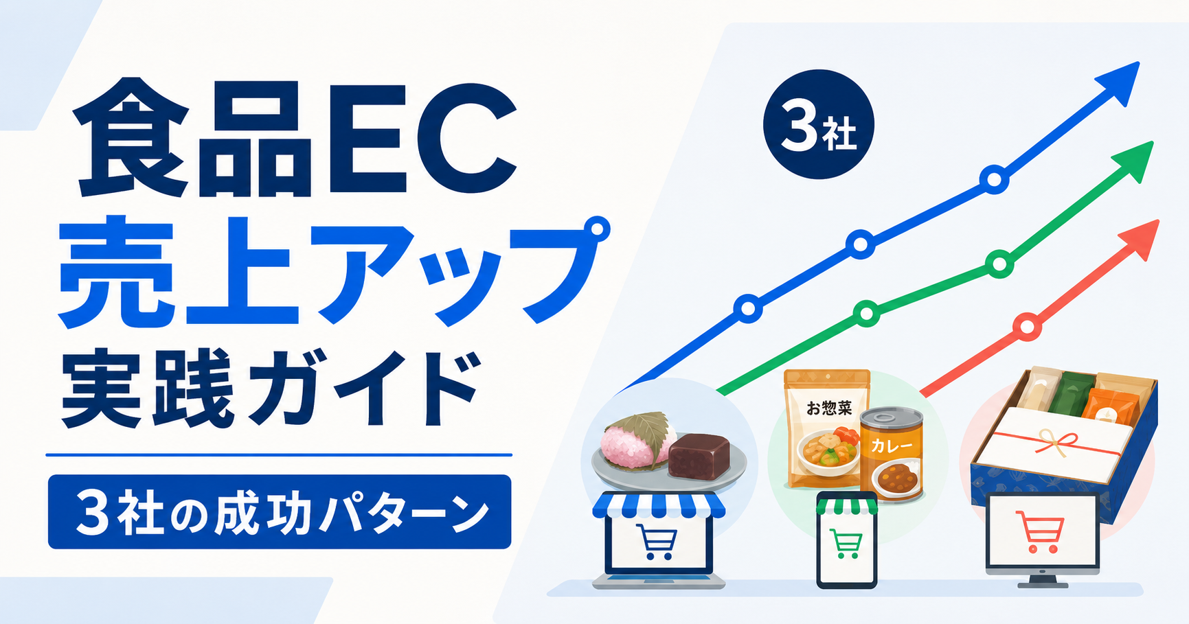 食品EC売上アップ実践ガイド 3社の成功パターン